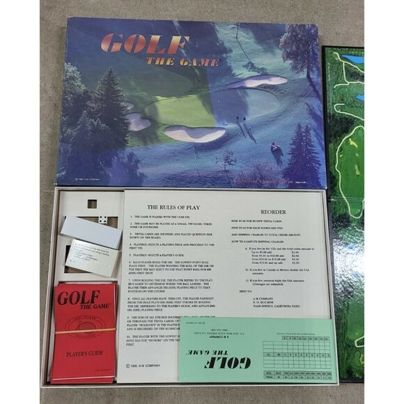Golf The Game Board Game Man Cave Chance Trivia - Ready To Enjoy! VINTAGE 1995! - Picture 4 of 11